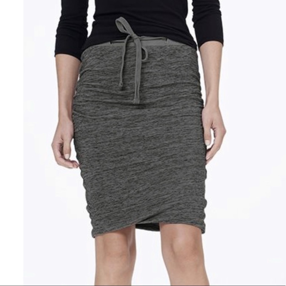 Standard James Perse Gray Ruched Skirt